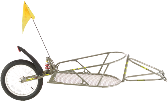 IBEX 28 Lastenfahrradanhänger mit BOB BAG Transporttasche