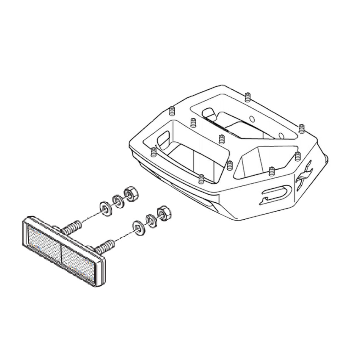 PD-M324 Reflektorsatz Pedal-Reflektor