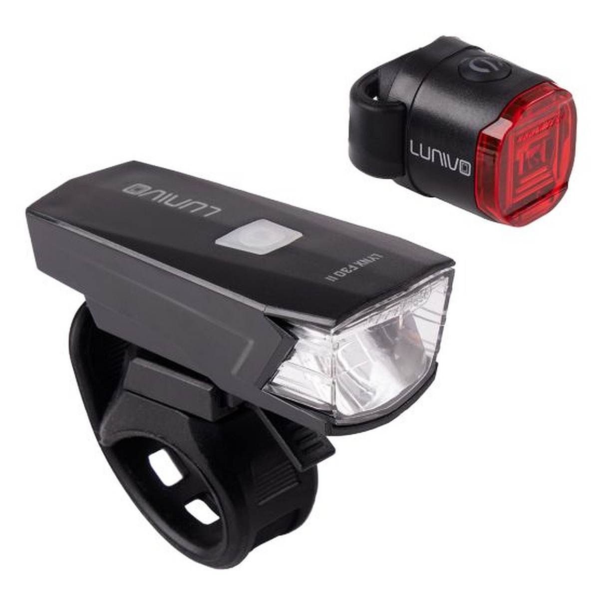 LYNX F30 II Frontleuchte + LYNX R1 Rücklicht Akku-Beleuchtungsset