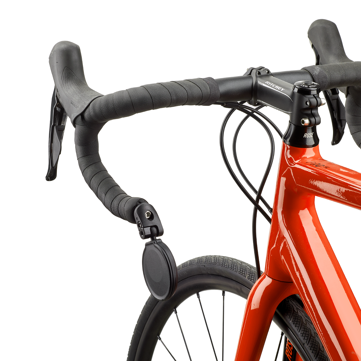 Rear View Vario Retractable Bicycle Mirror, Tinted