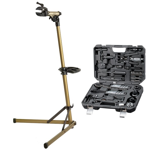 S 4000-E montagestandaard tot 50 kg met ALL2GETHER e-bikegereedschapskoffer en draagtas