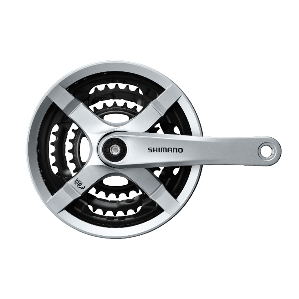 SHIMANO TOURNEY FC-TY501 Kurbel, 3 x 6-/7-/8-fach (48-38-28 Zähne)
