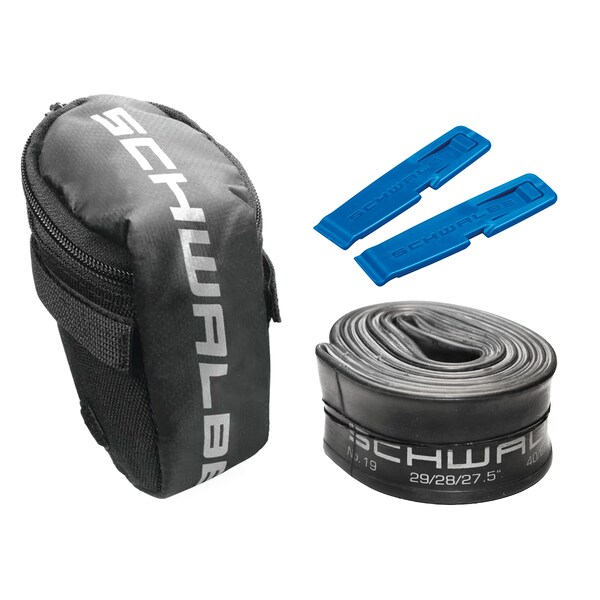 Satteltasche MTB mit 27.5"/28"/29" SV 19 Schlauch und Reifenhebern