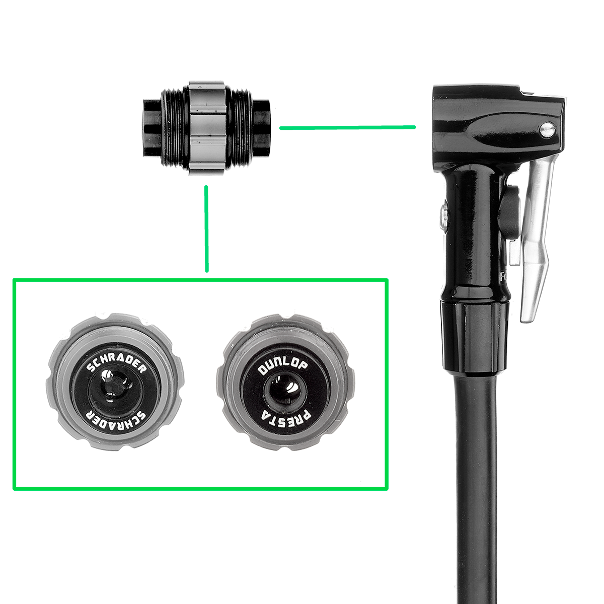 Hose with Clever Twin-Valve 2in1 Pump Head for Druckmacher XXL 260