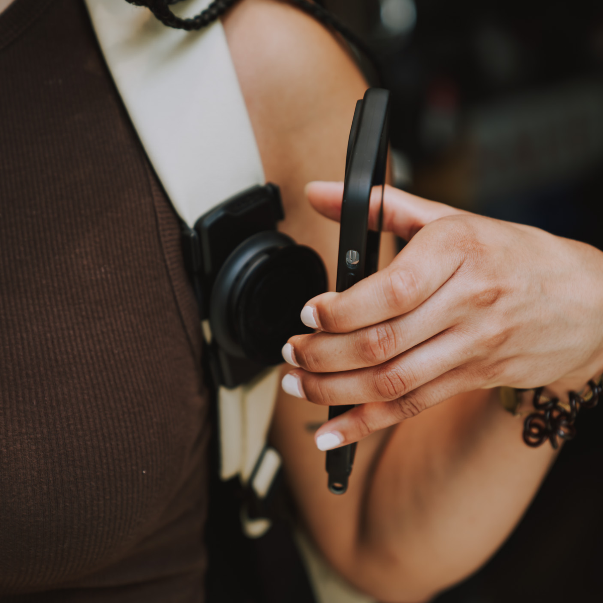 VACUUM tex base Set Smartphone Holder for Backpack Straps