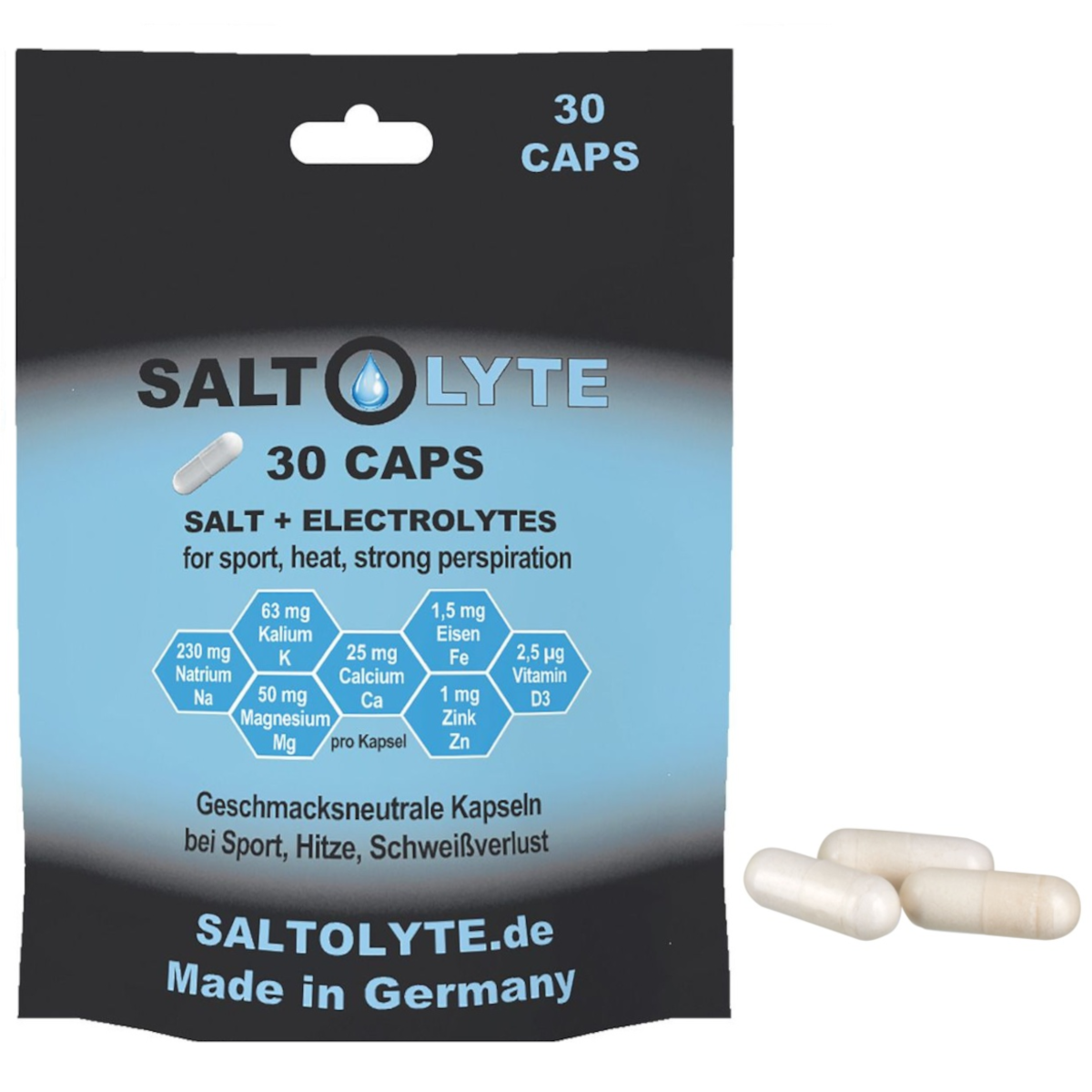 Saltolyte Salz- und Elektrolyte Kapseln