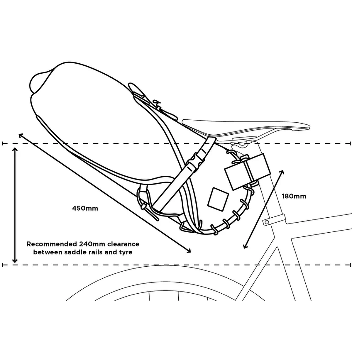 SADDLE BAG 14L zadeltas