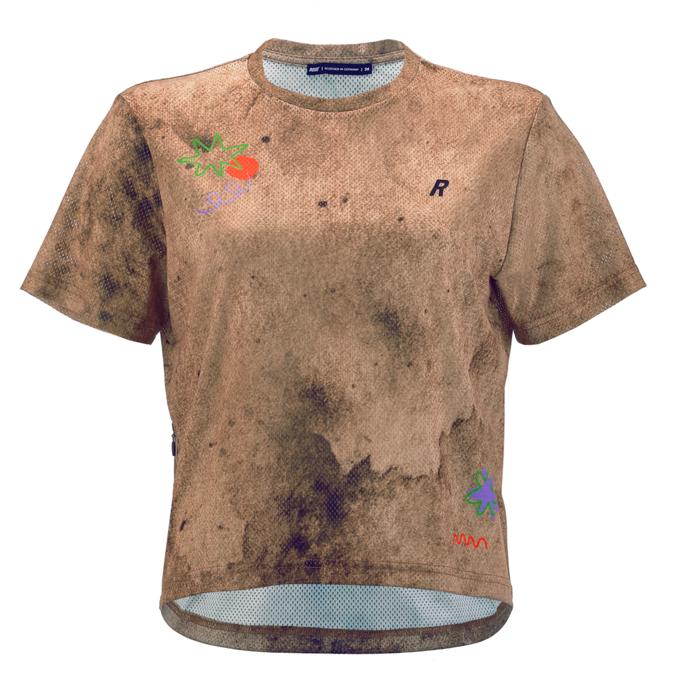 W Adventure AOP Cropped Mesh Tee