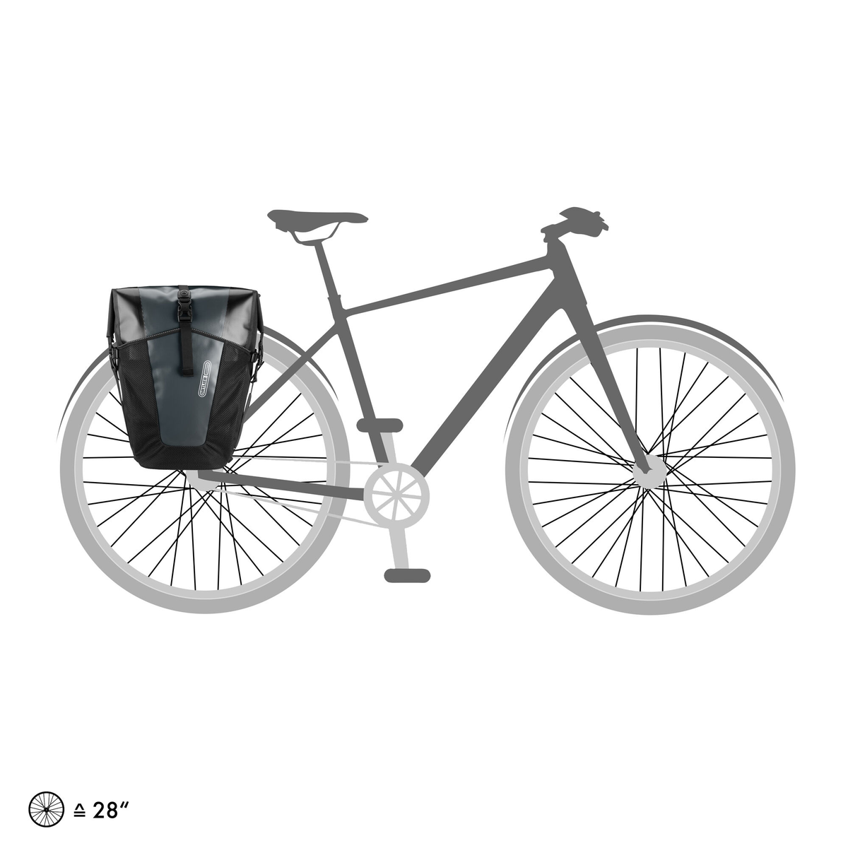 BACK-ROLLER XL set bestaande uit twee fietstassen