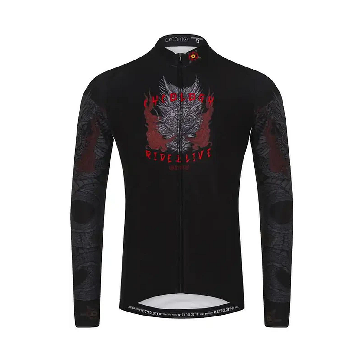 CYCOLOGY DRAGON MEN’S LONG SLEEVE JERSEY Langarm Radtrikot