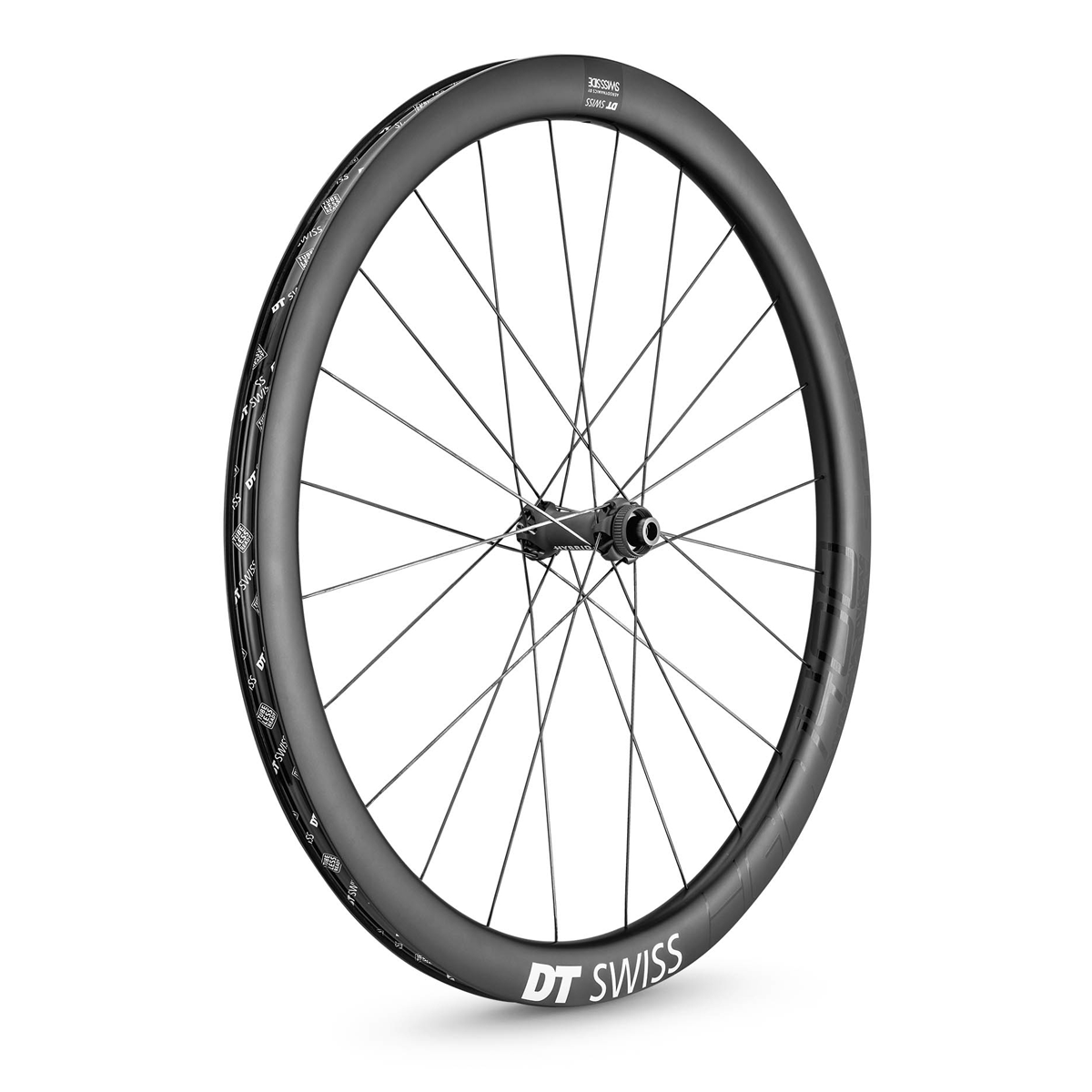 HGC 1400 Spline® DB 42 ROAD BOOST Hybrid E-Gravel Front Wheel Carbon 28"/700C
