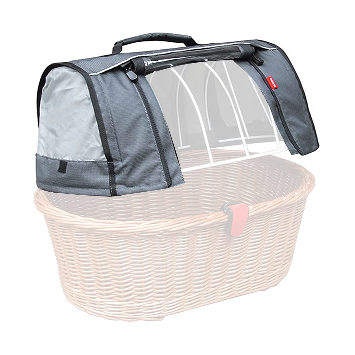 Klickfix Doggy Korbabdeckung, Grey, One Size