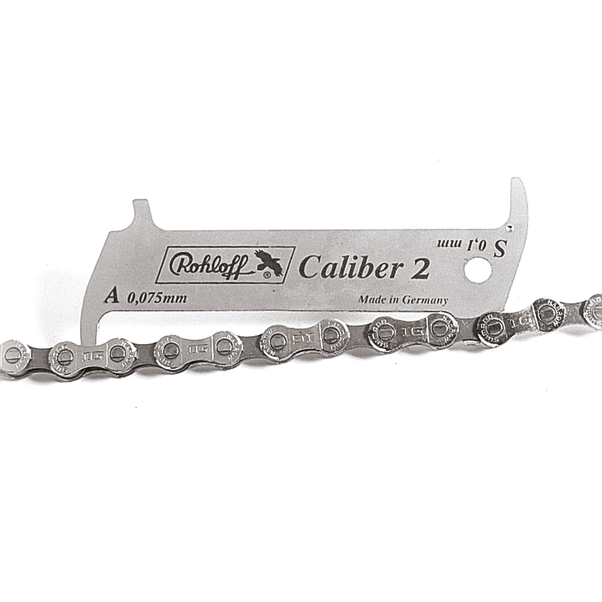 Caliber 2 chain wear gauge