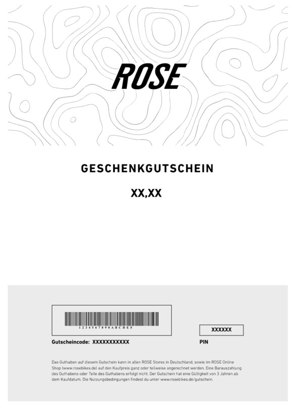Rose Geschenk Gutschein zum Ausdrucken jetzt kaufen | Rose Bikes