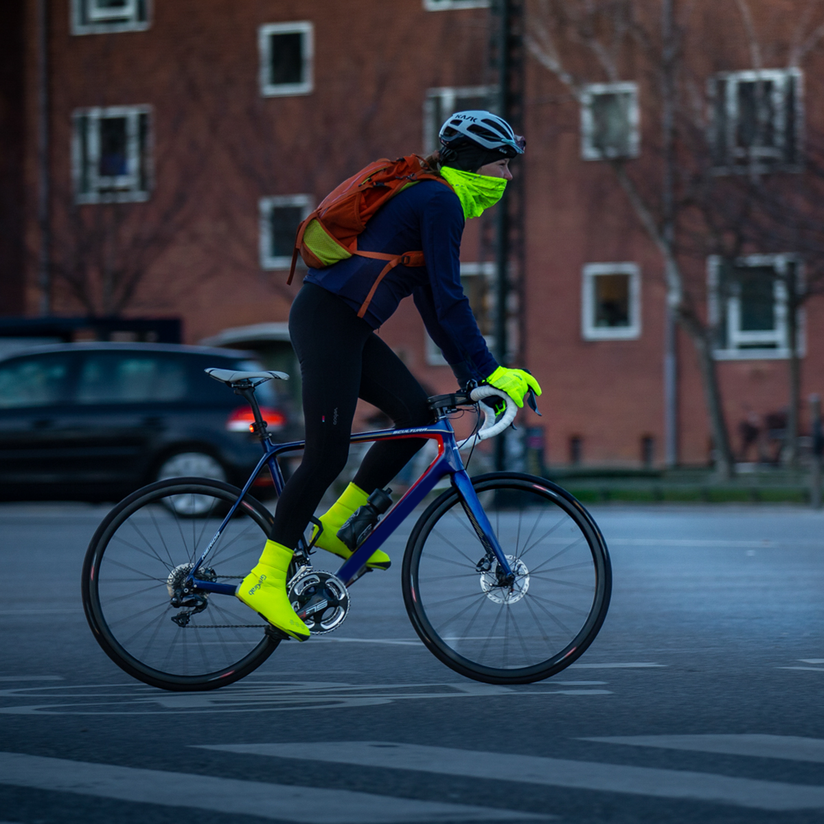 ARCTIC WATERPROOF HI-VIS WINTER SHOE COVER 01 Fahrrad Überschuhe