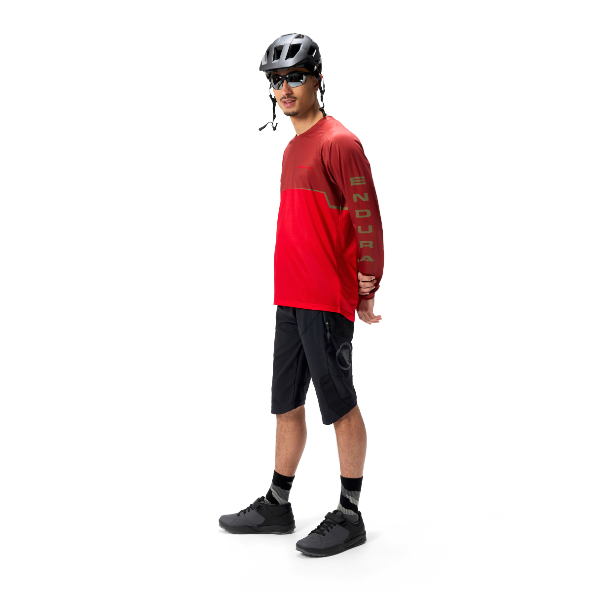 CORE PRINTED L/S TEE Long-sleeved MTB Jersey