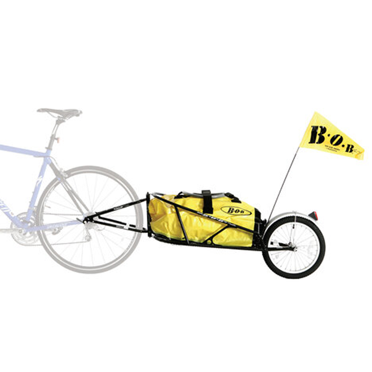 YAK remorque à vélo cargo à voie unique pour vélos 28 et 29" incl. BOB BAG