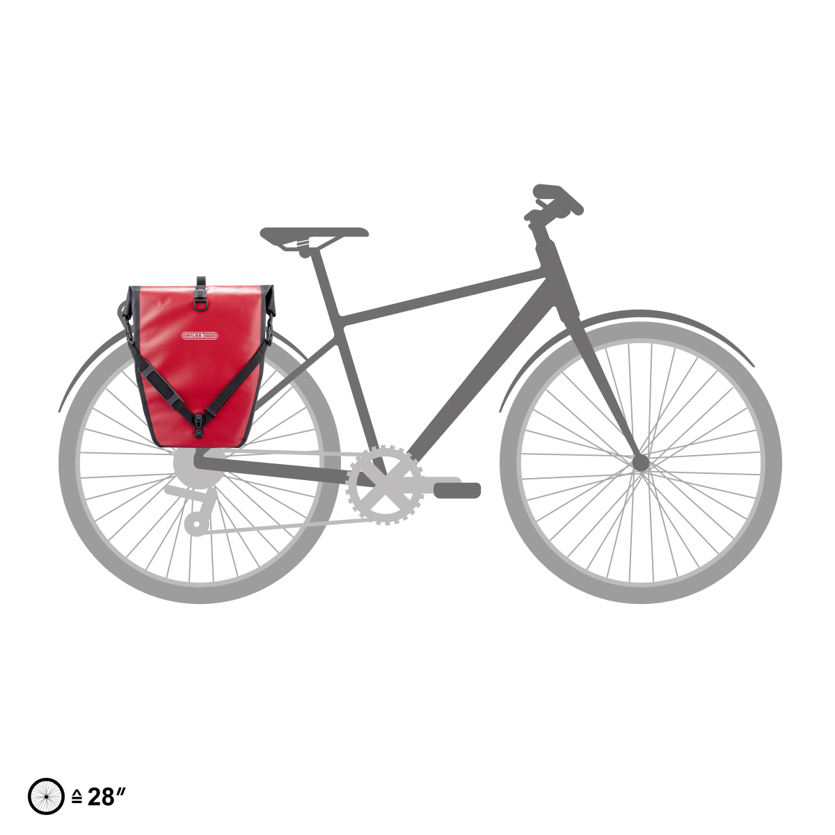 BACK-ROLLER Set Consisting of Two Panniers