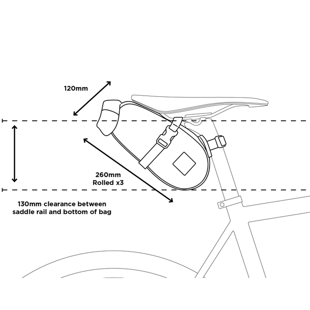 SADDLE PACK 2.5 L Saddle Bag