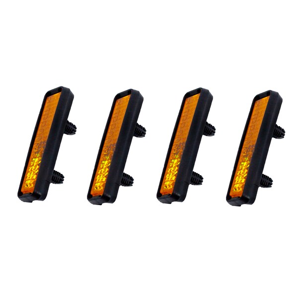 Kunststoff Pedalreflektoren Set