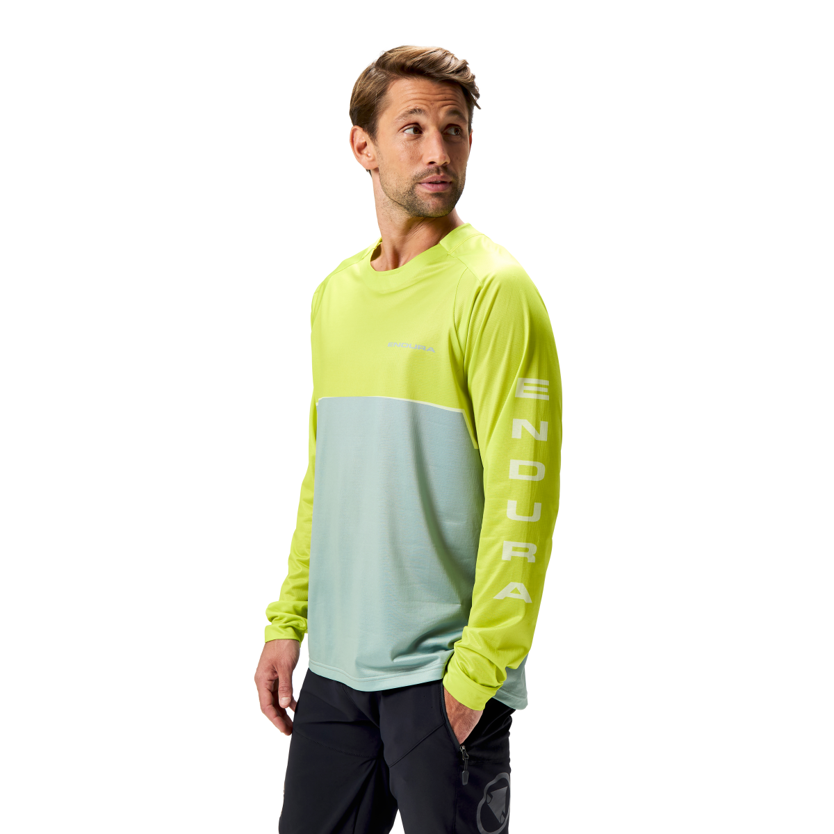 CORE PRINTED L/S TEE Long-sleeved MTB Jersey