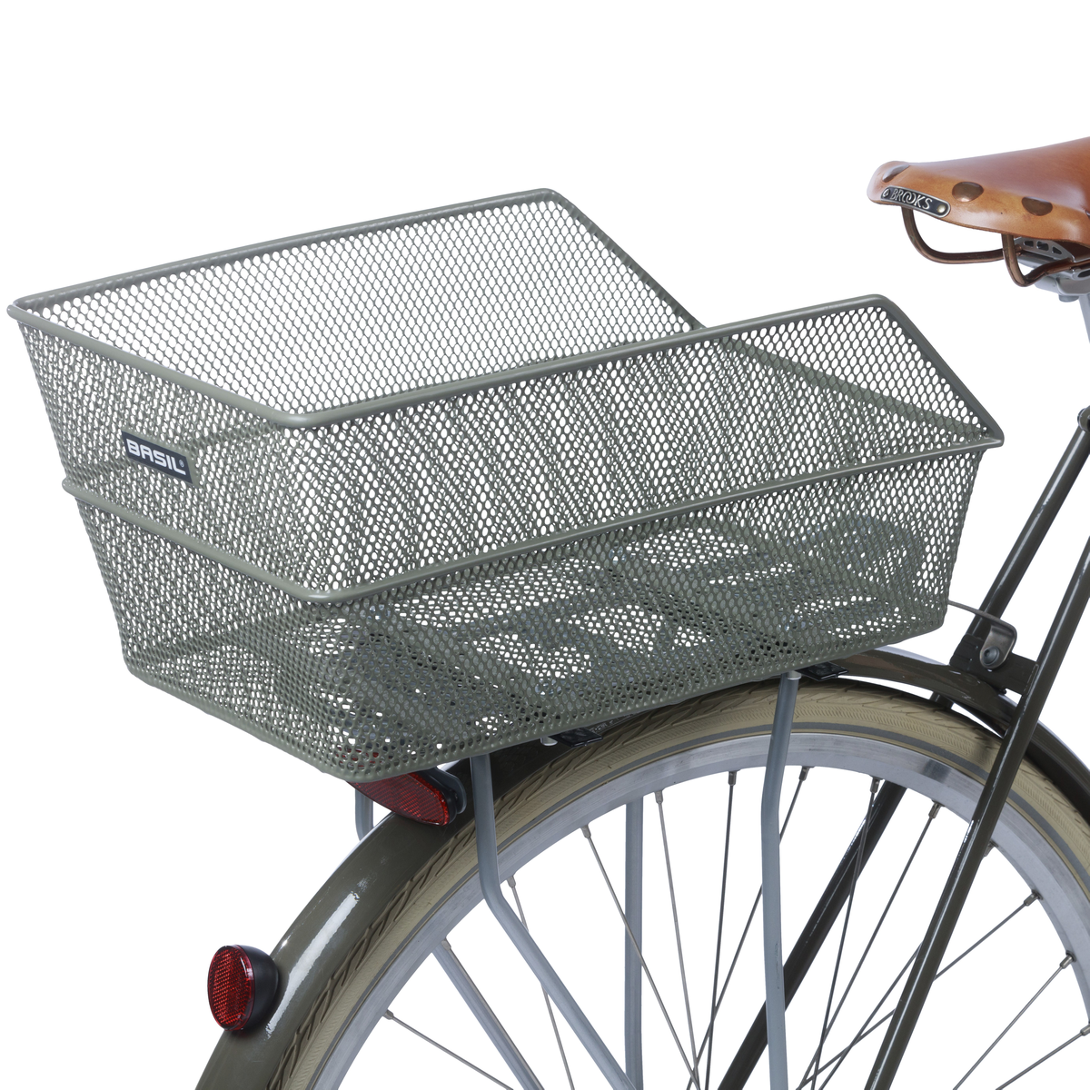 BASIL CENTO olive Bike Basket