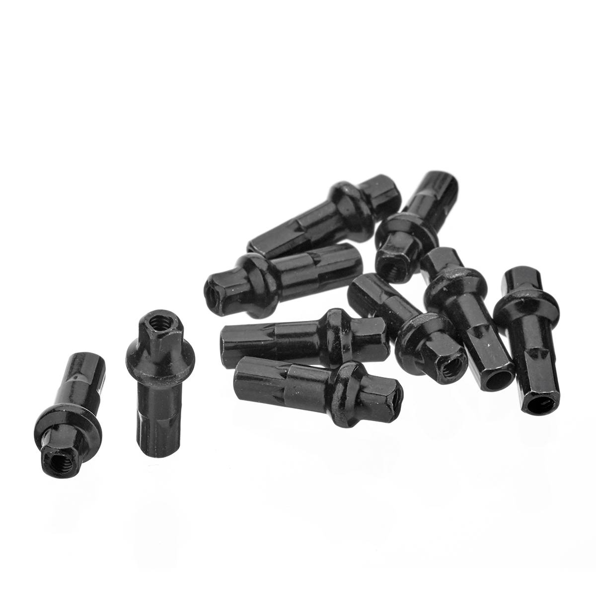 Brass Spoke Nipple DT Double Square Pro Lock®, black, 10 pieces