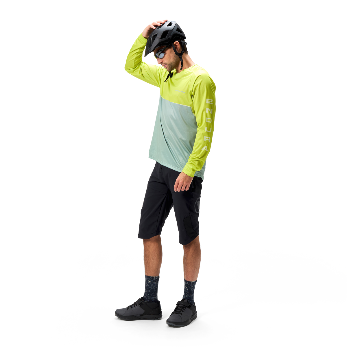 CORE PRINTED L/S TEE Long-sleeved MTB Jersey