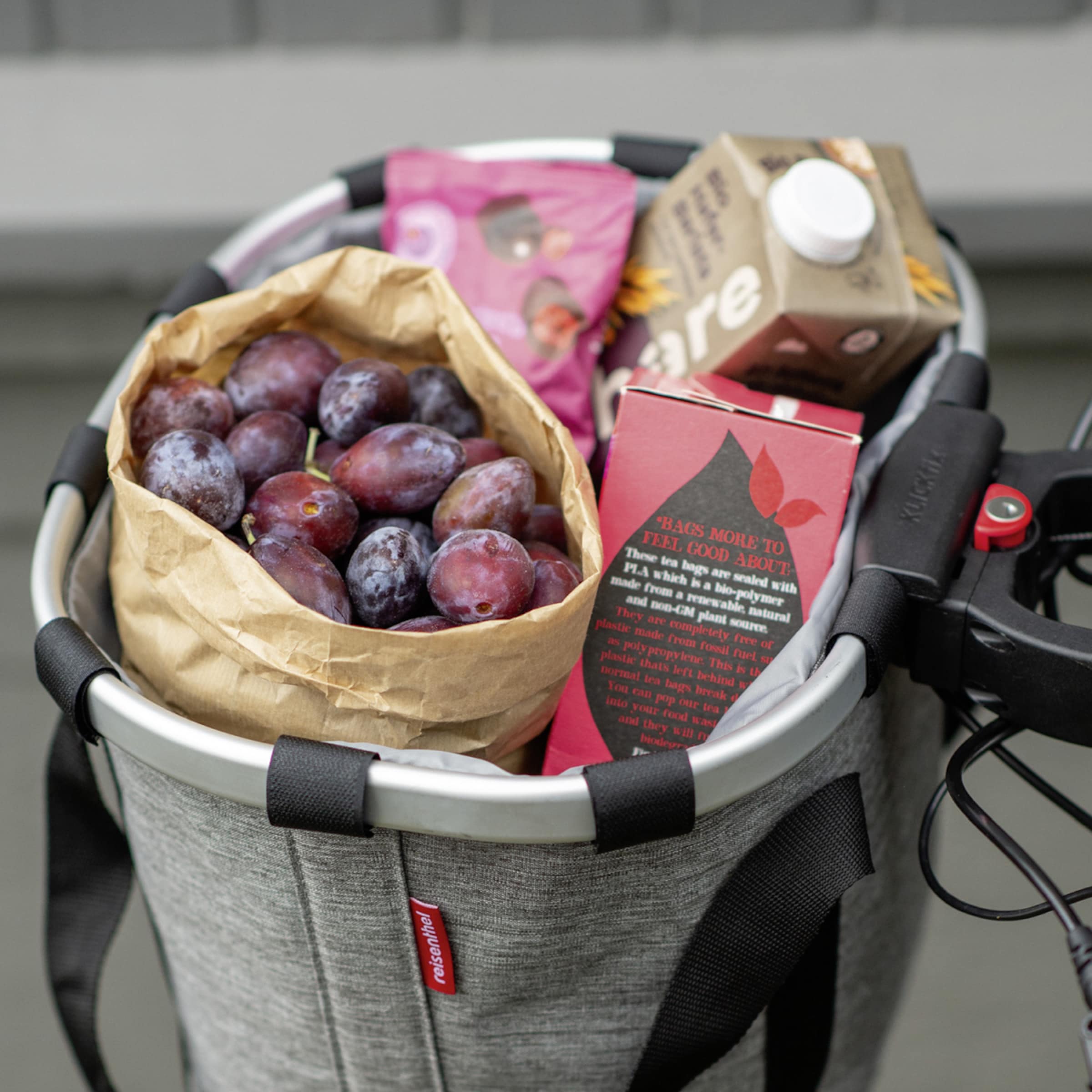 BIKEBASKET stuurtas met KLICKFIX adapterplaat