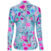 SECRET GARDEN LONG SLEEVE JERSEY AQUA maillot vélo à manches longues femme