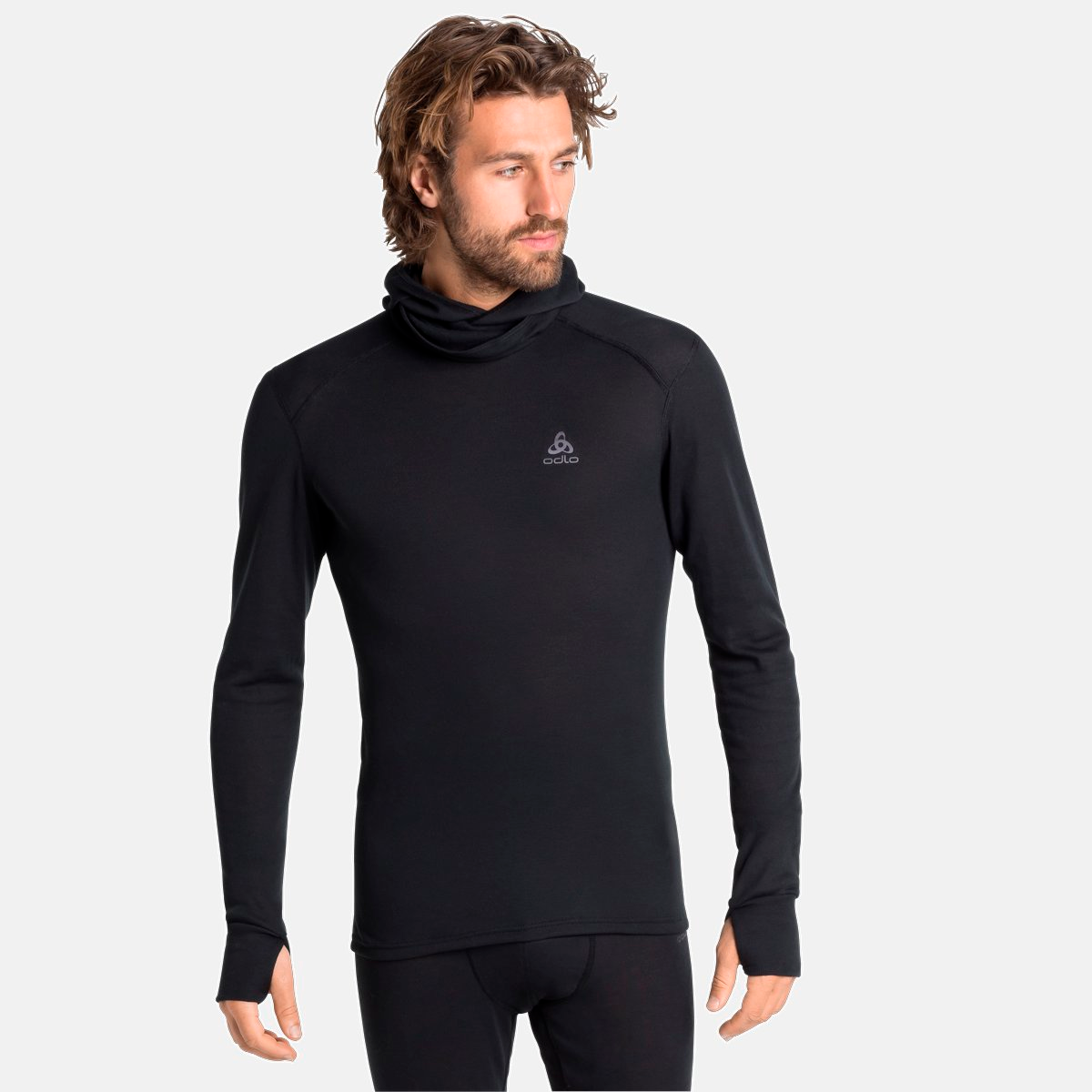 ACTIVE WARM ECO BL TOP Facemask L/S Long Sleeve Base Layer