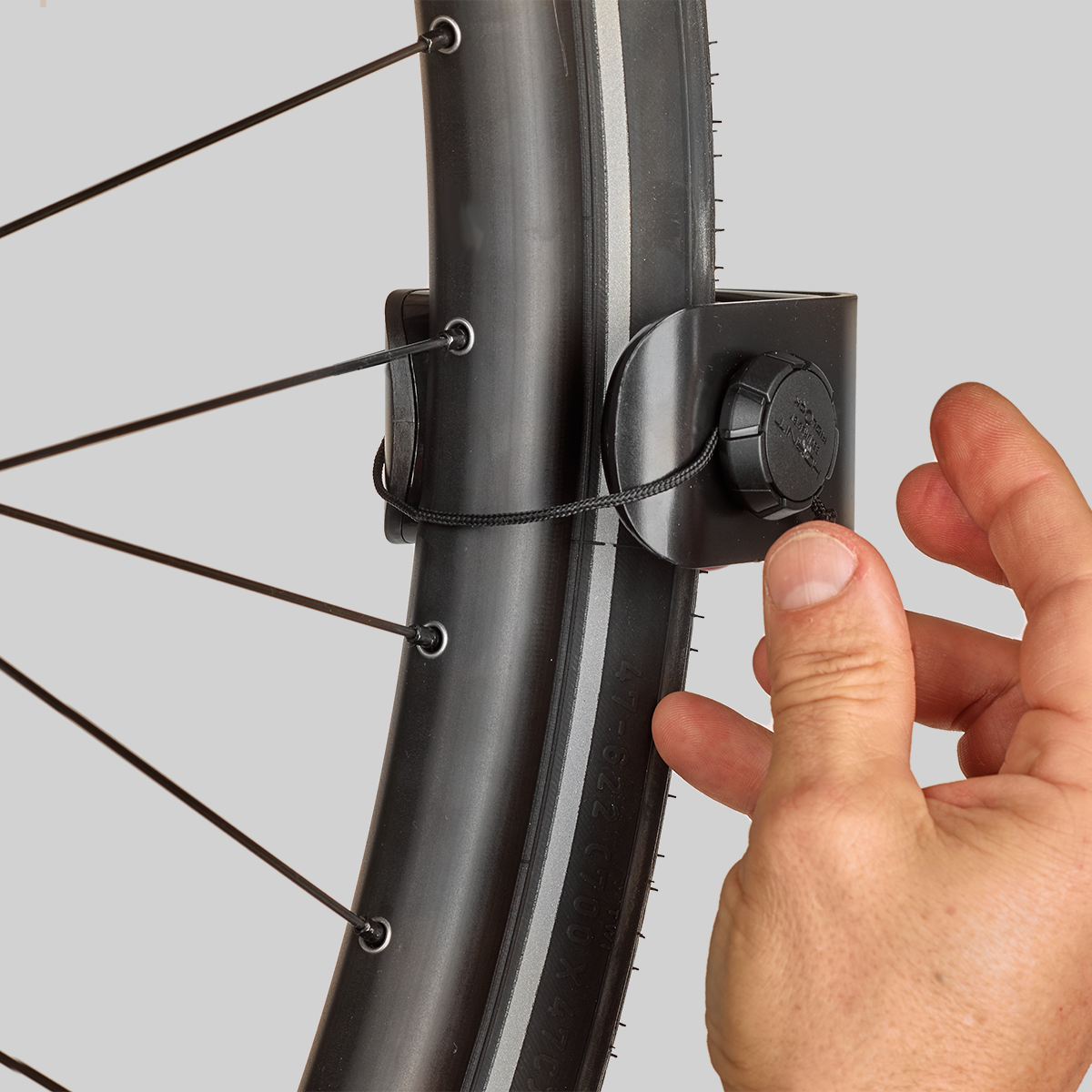 CLUG PRO HYBRID Bicycle Wall Bracket 1.3"-1.7" Secured with Fidlock