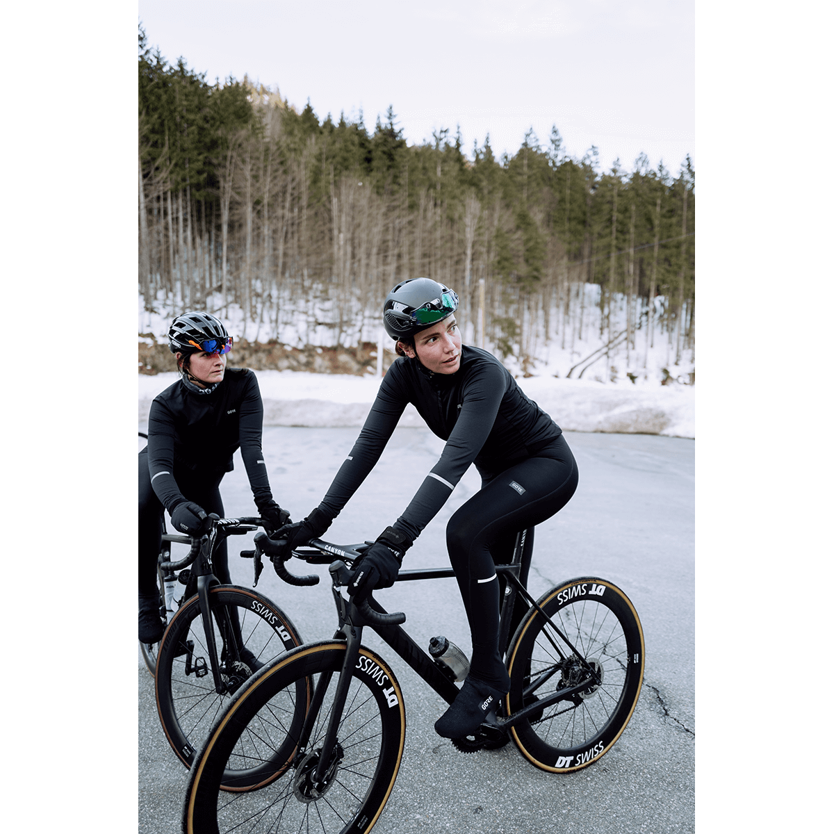 PROGRESS THERMO TIGHTS Damen lange Thermo Radhose