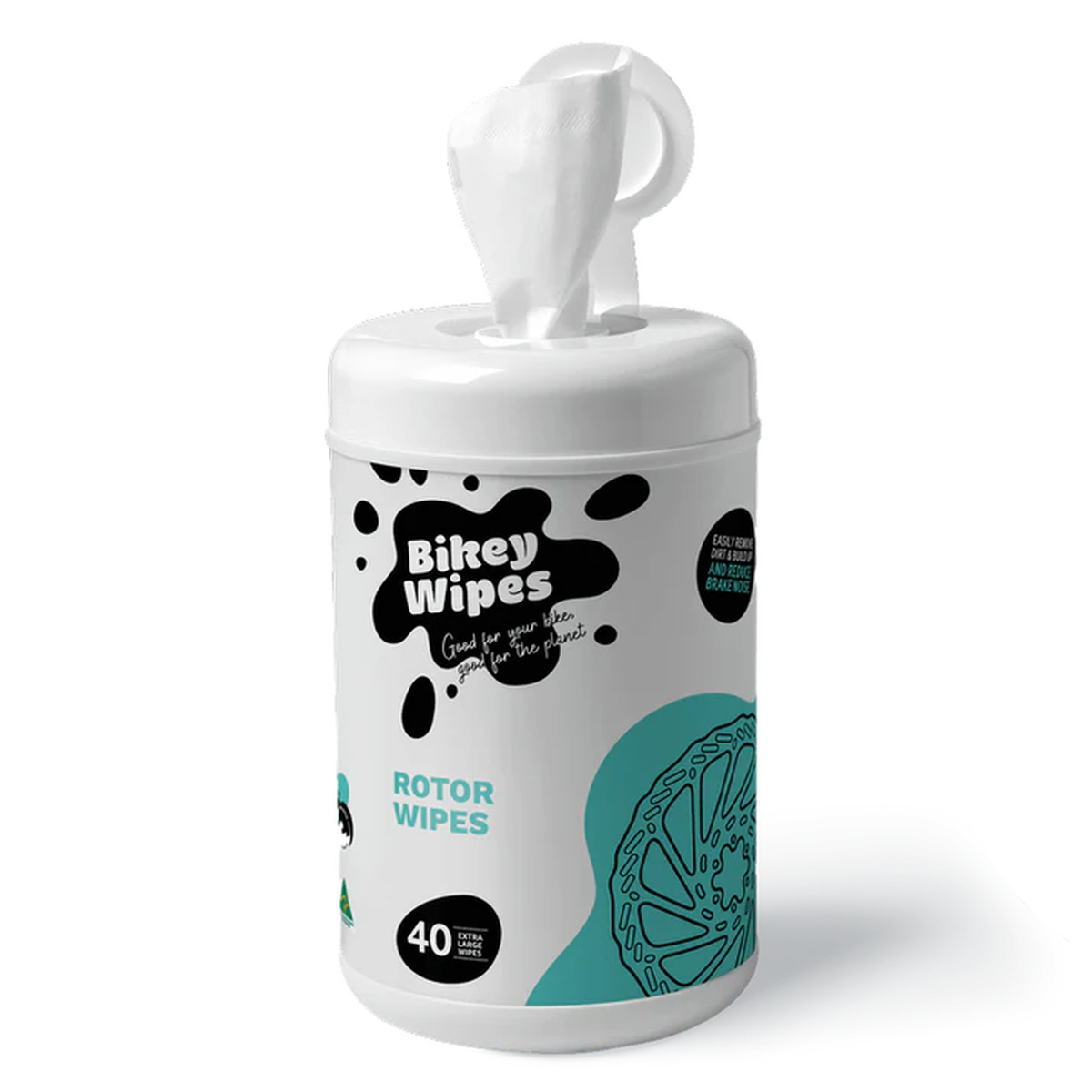 Bikey Wipes Rotor Wipes – Reinigungstücher für Bremsscheiben (40 Stück)