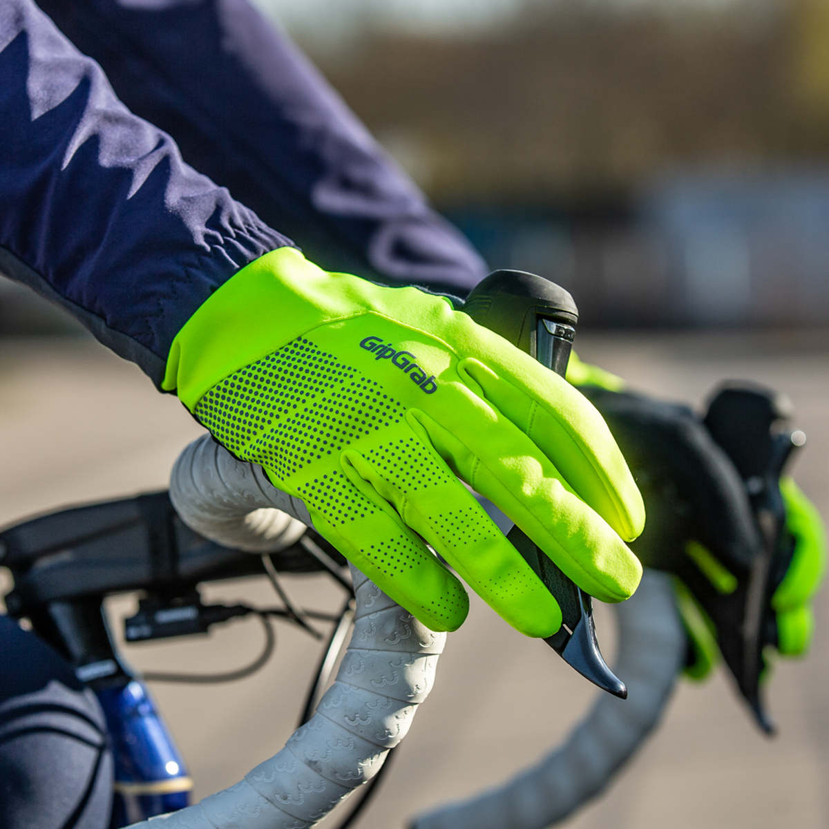 Hi viz cycling gloves hotsell