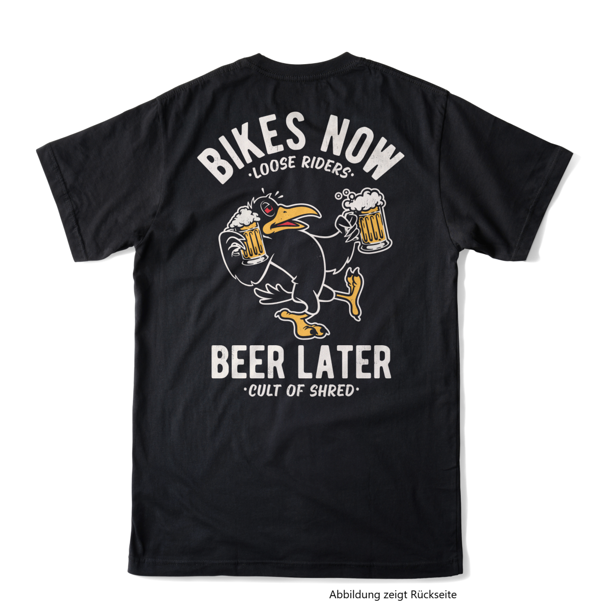 DRINKY CROW BLACK TECH TEE MTB-shirt korte mouw
