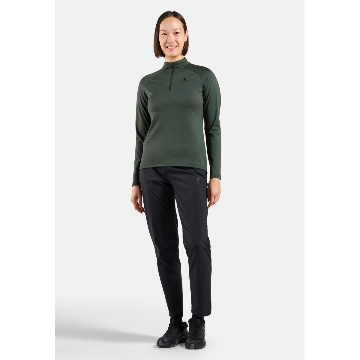 ESSENTIAL LIGHT Mid Layer 1/2 zip Damen Langarm Bikeshirt