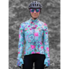 SECRET GARDEN LONG SLEEVE JERSEY AQUA maillot vélo à manches longues femme