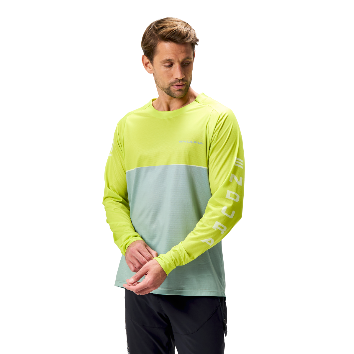 CORE PRINTED L/S TEE Long-sleeved MTB Jersey