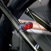 Rücklichthalterung für Sattelstützen- oder Sitzstrebenbefestigung