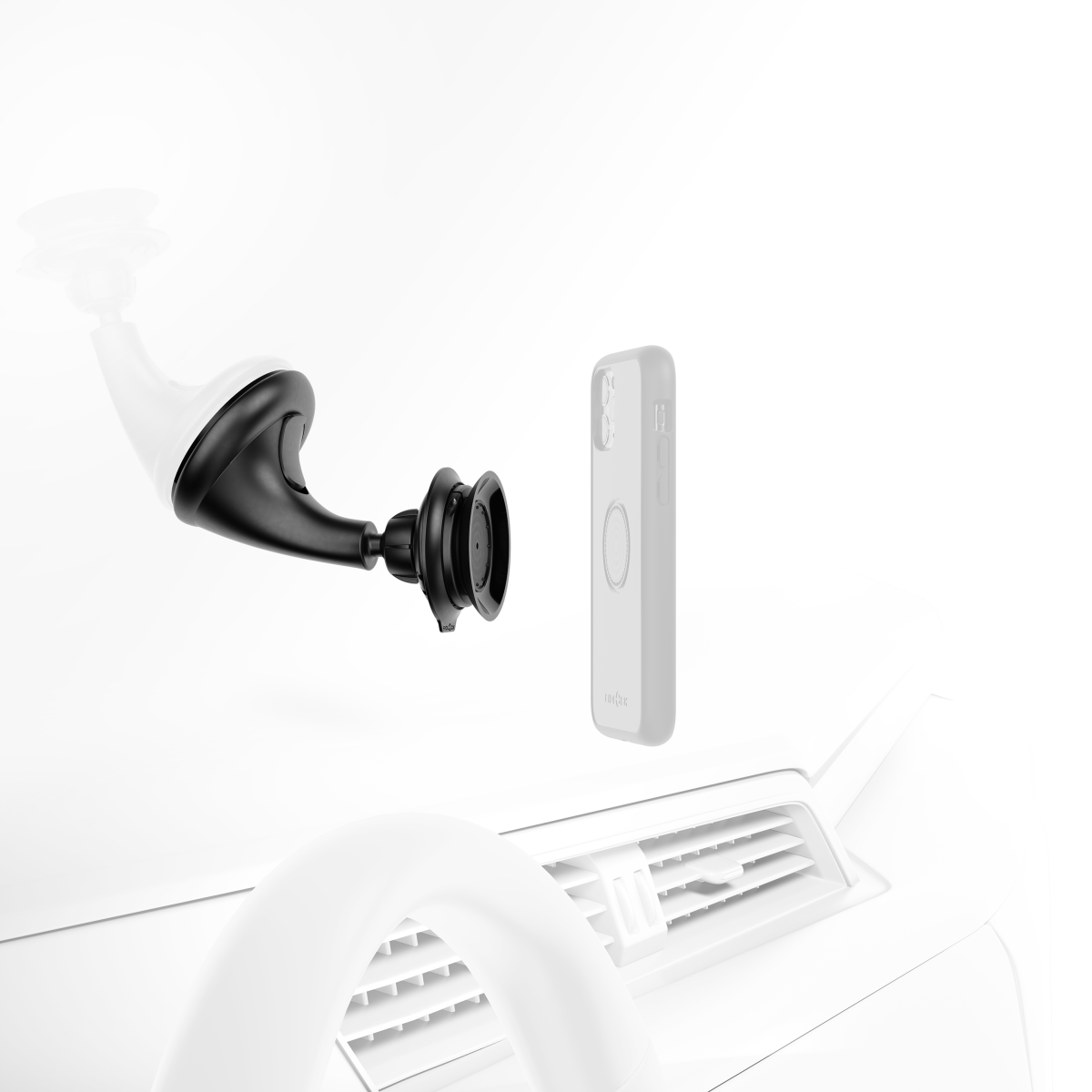 VACUUM Car Suction Base Smartphone Holder for Windscreens