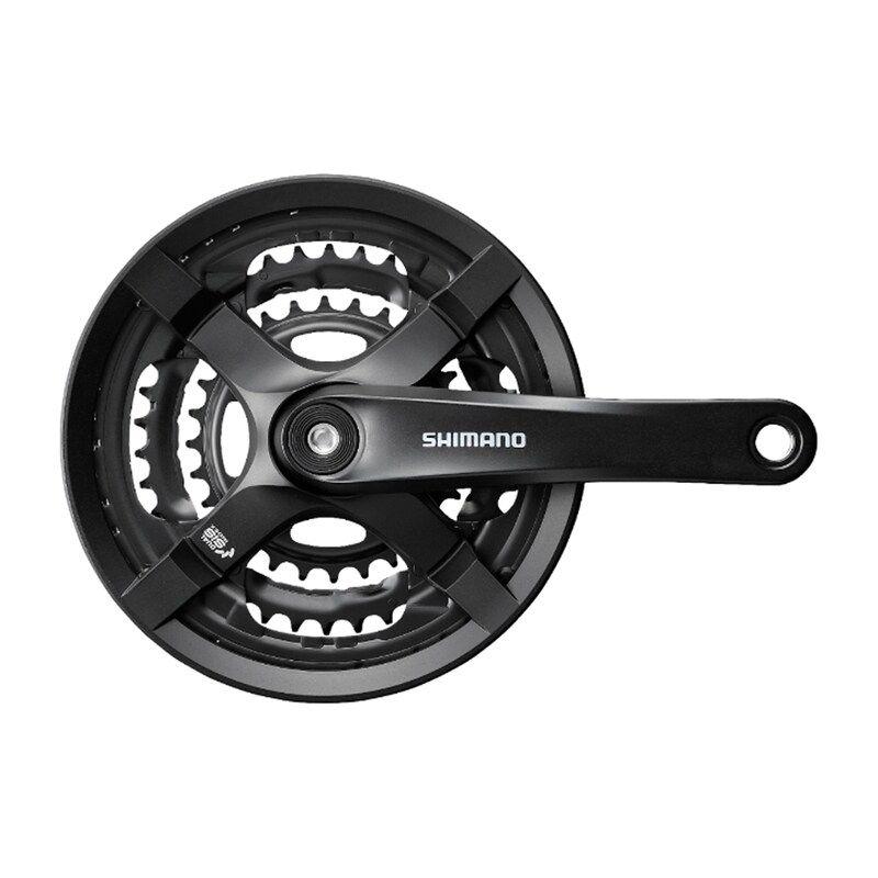 Pédalier Shimano FC-TY501 carré 170 mm 48x38x28 protège-chaîne noir, 19.70 CHF