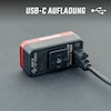 HIRO 70 Rechargeable Rear Light with Emergency and Brake Light Function