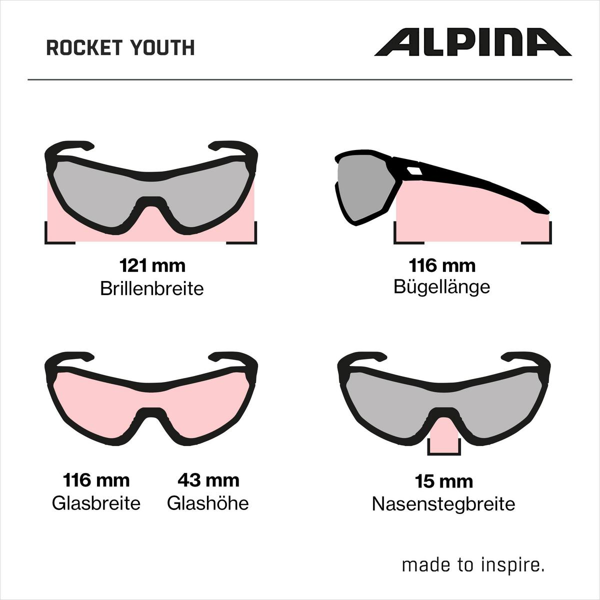 ROCKET YOUTH MTB children's sports glasses
