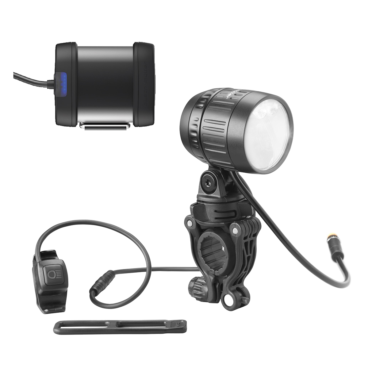 B + M IQ-XM Speed Akku-Frontscheinwerfer mit Fernlicht