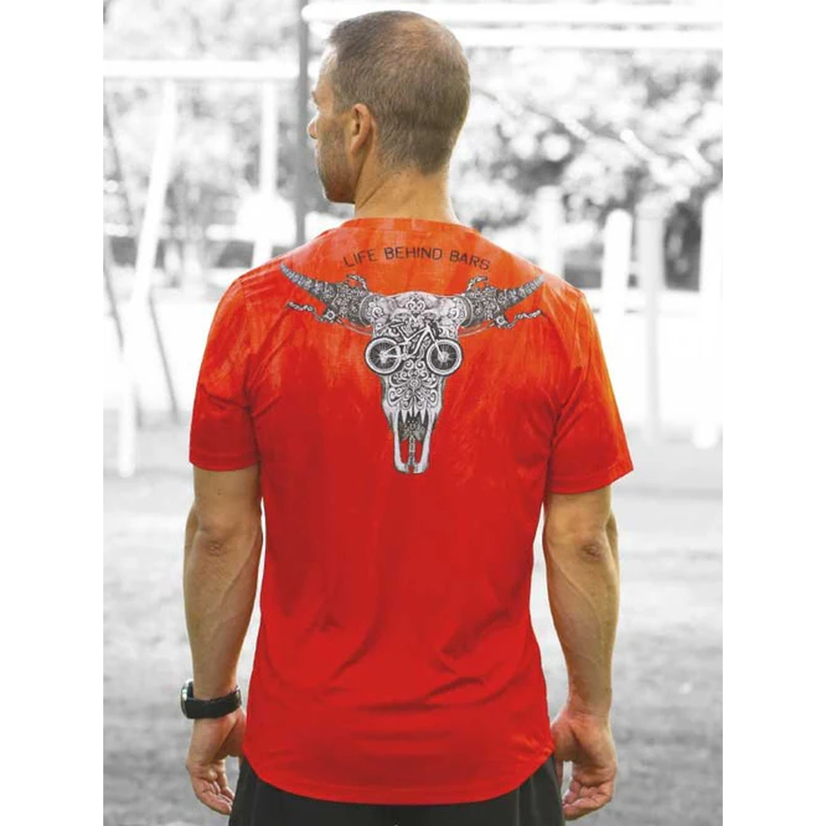 LIFE BEHIND BARS MEN’S TECHNICAL T-SHIRT Bike Shirt
