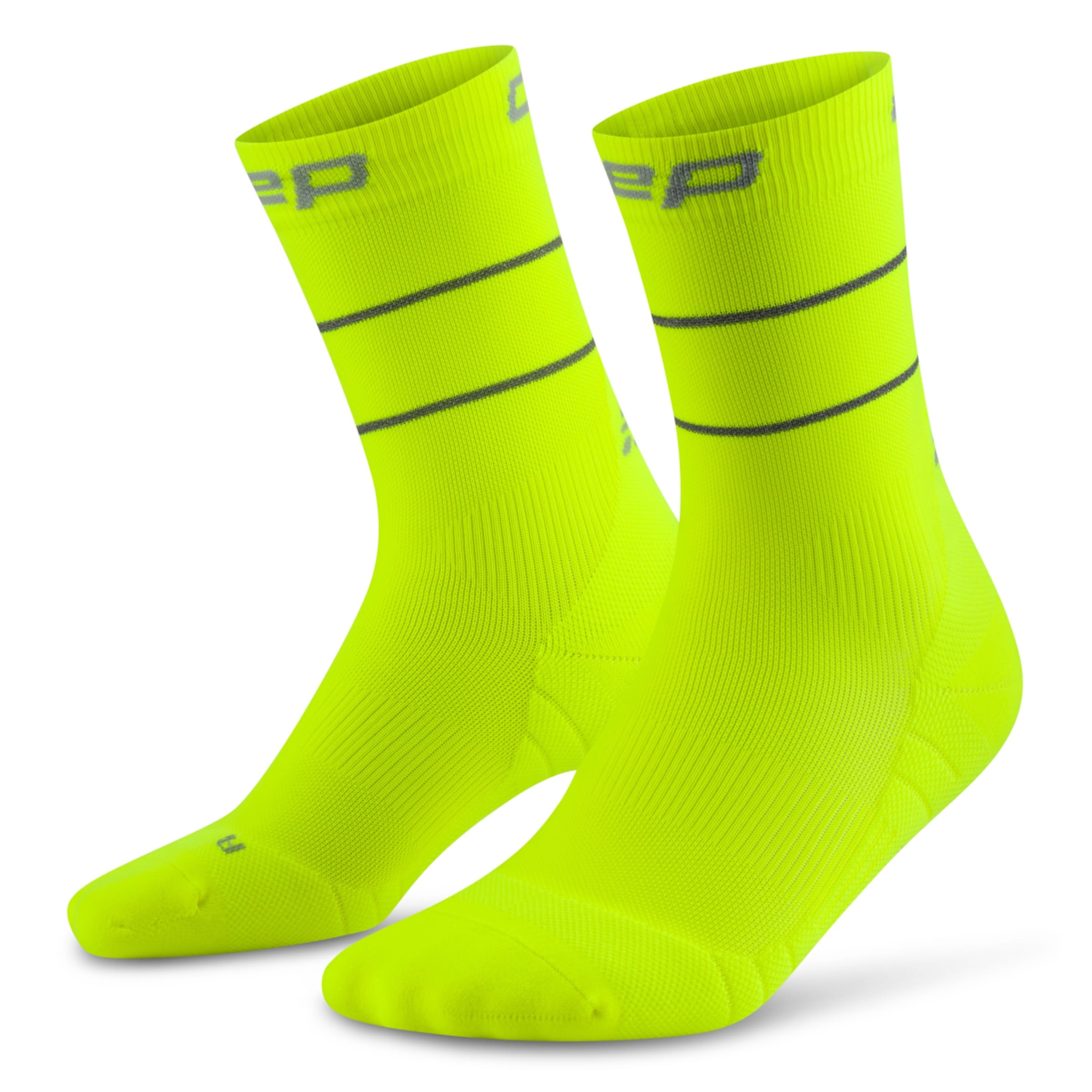 PRO RUN REFLECTIVE COMPRESSION SOCKS MID CUT 2.0 compressiesokken