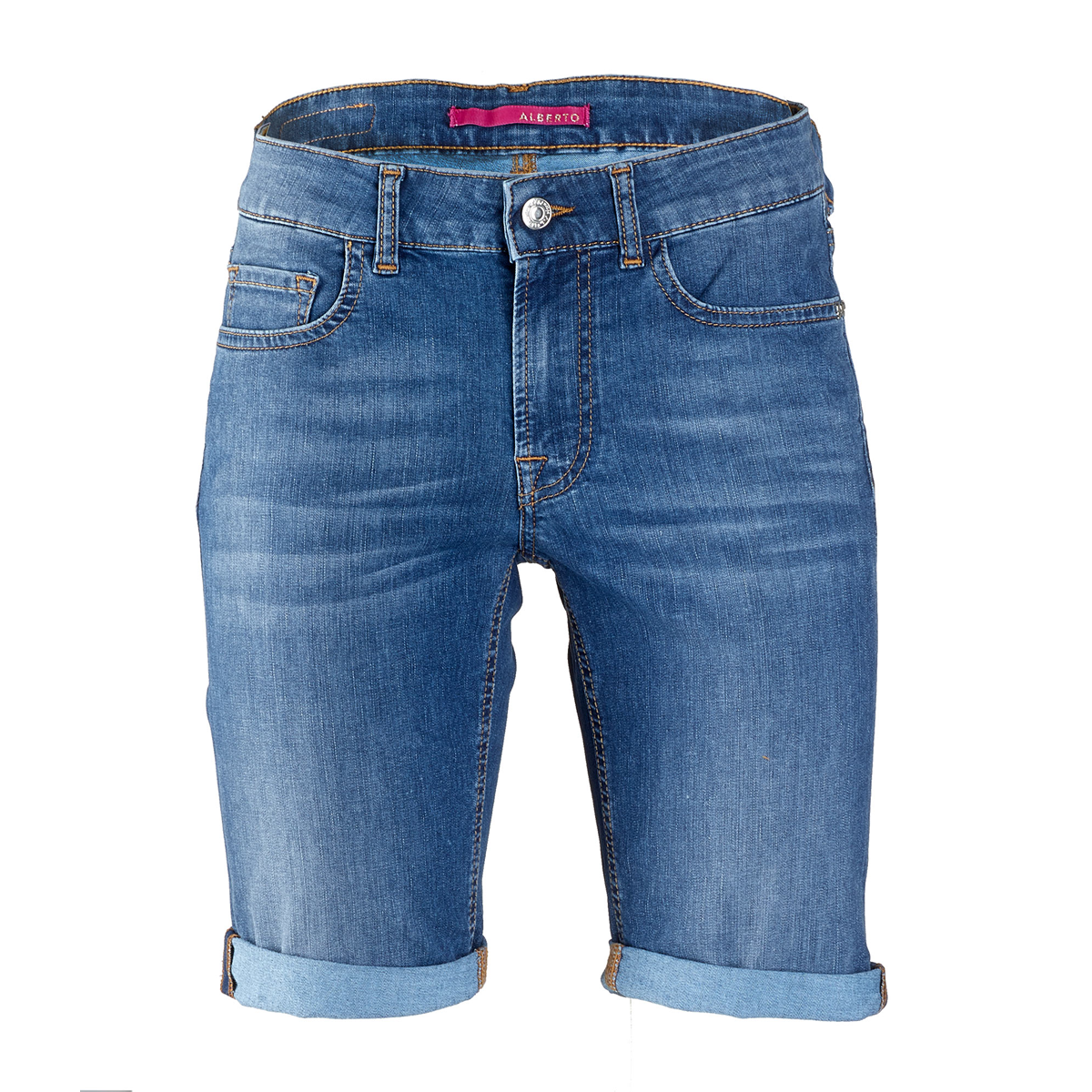 ALBERTO BELL Coolmax Denim Jeans Short Damen Shorts