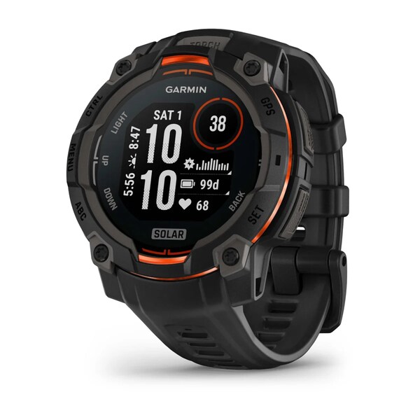 GARMIN Instinct 3 Solar Multisport Watch, 45 mm