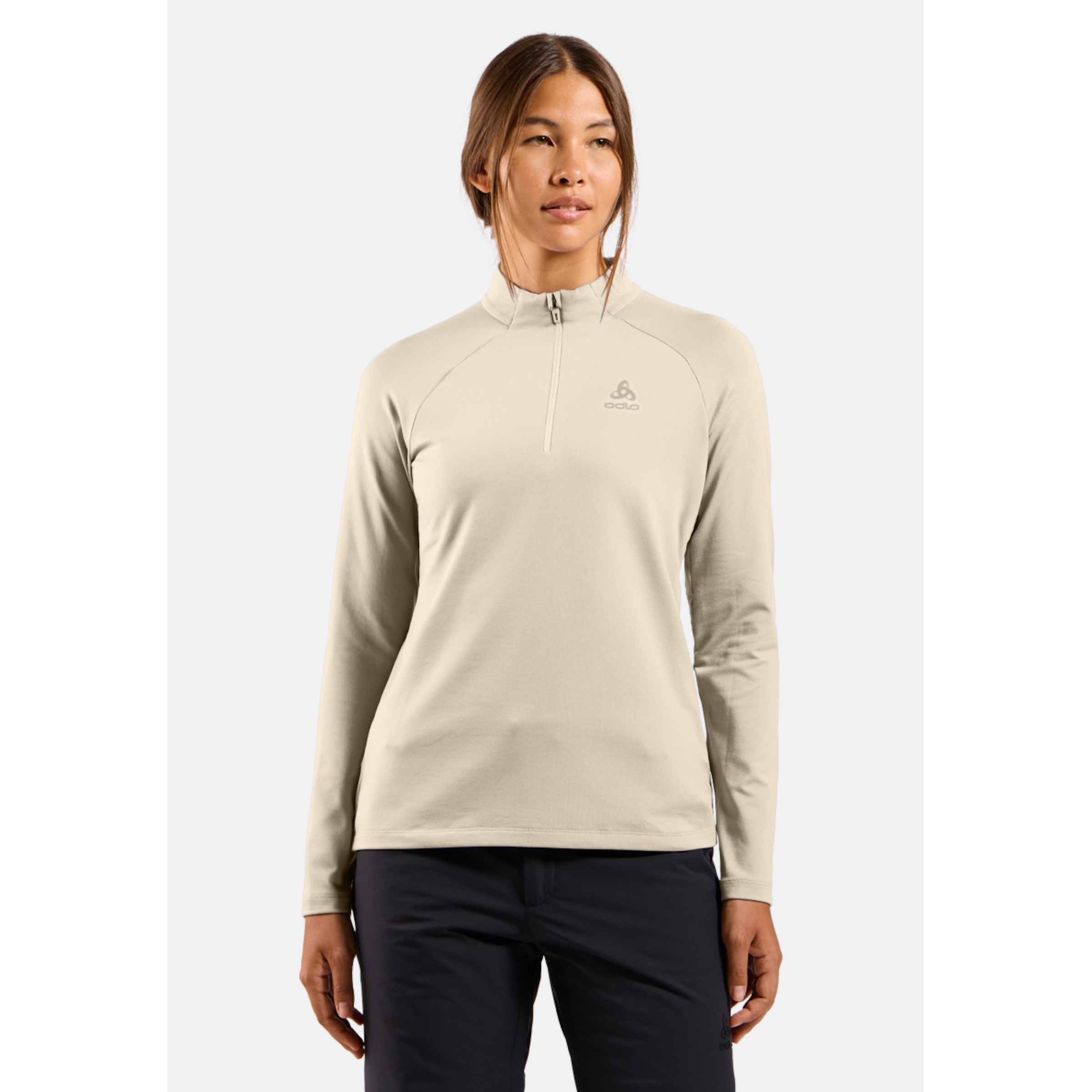 ESSENTIAL LIGHT Mid Layer 1/2 zip bikeshirt dames lange mouw
